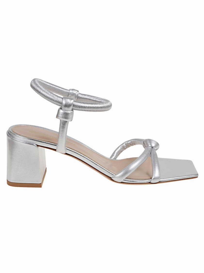 Metallic Leather Sandal