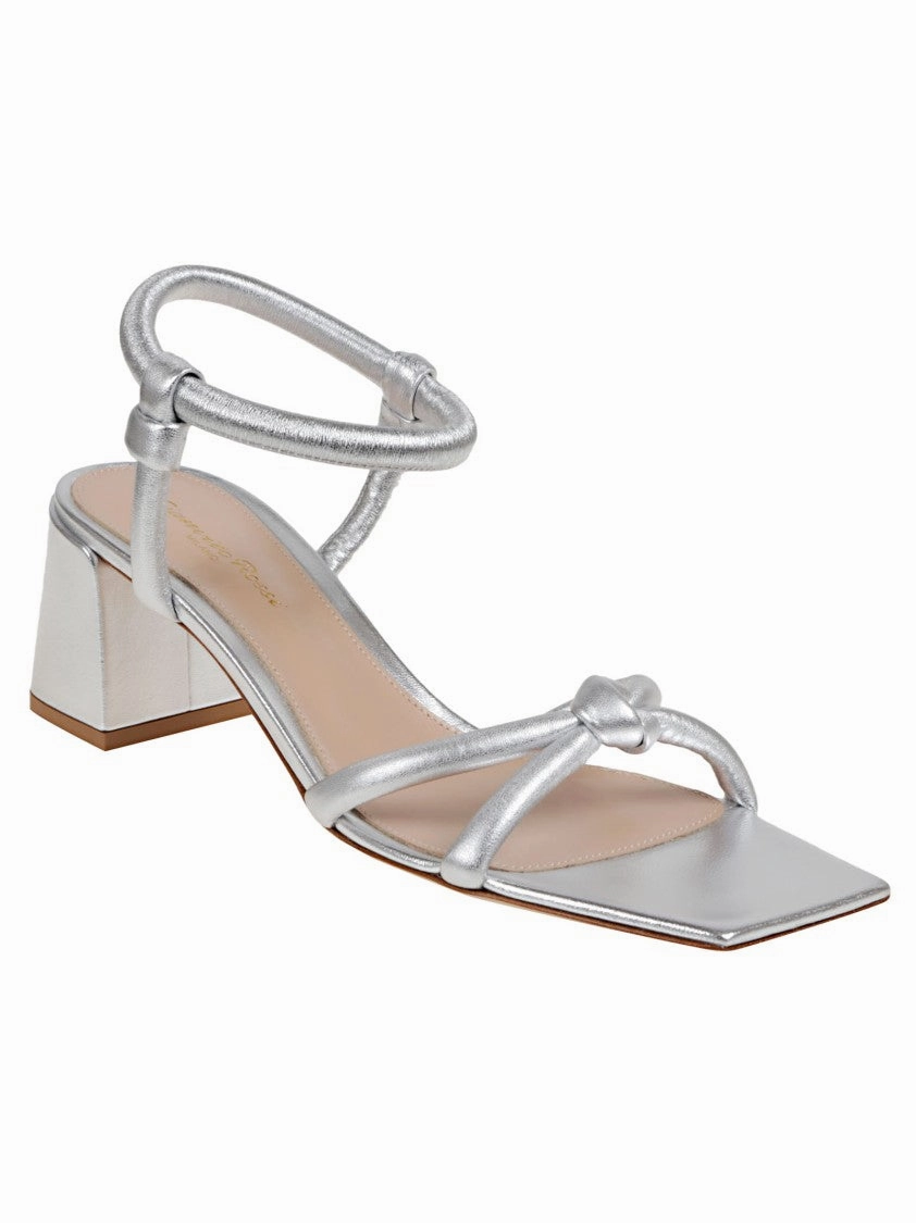 Metallic Leather Sandal