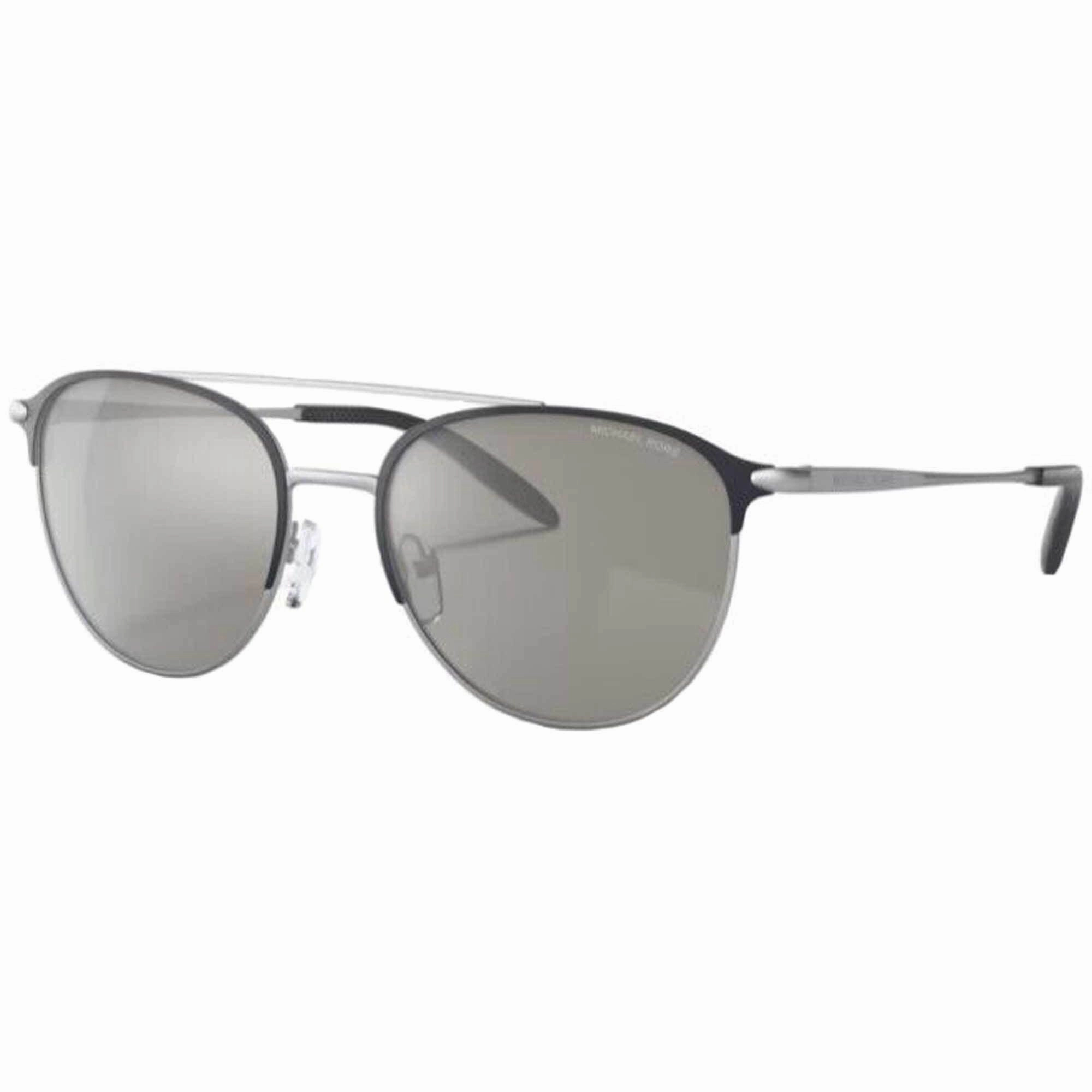 Michael Kors Men's Sunglasses - Matte Navy Frame Silver Mirrored Lens | 1111 12076G