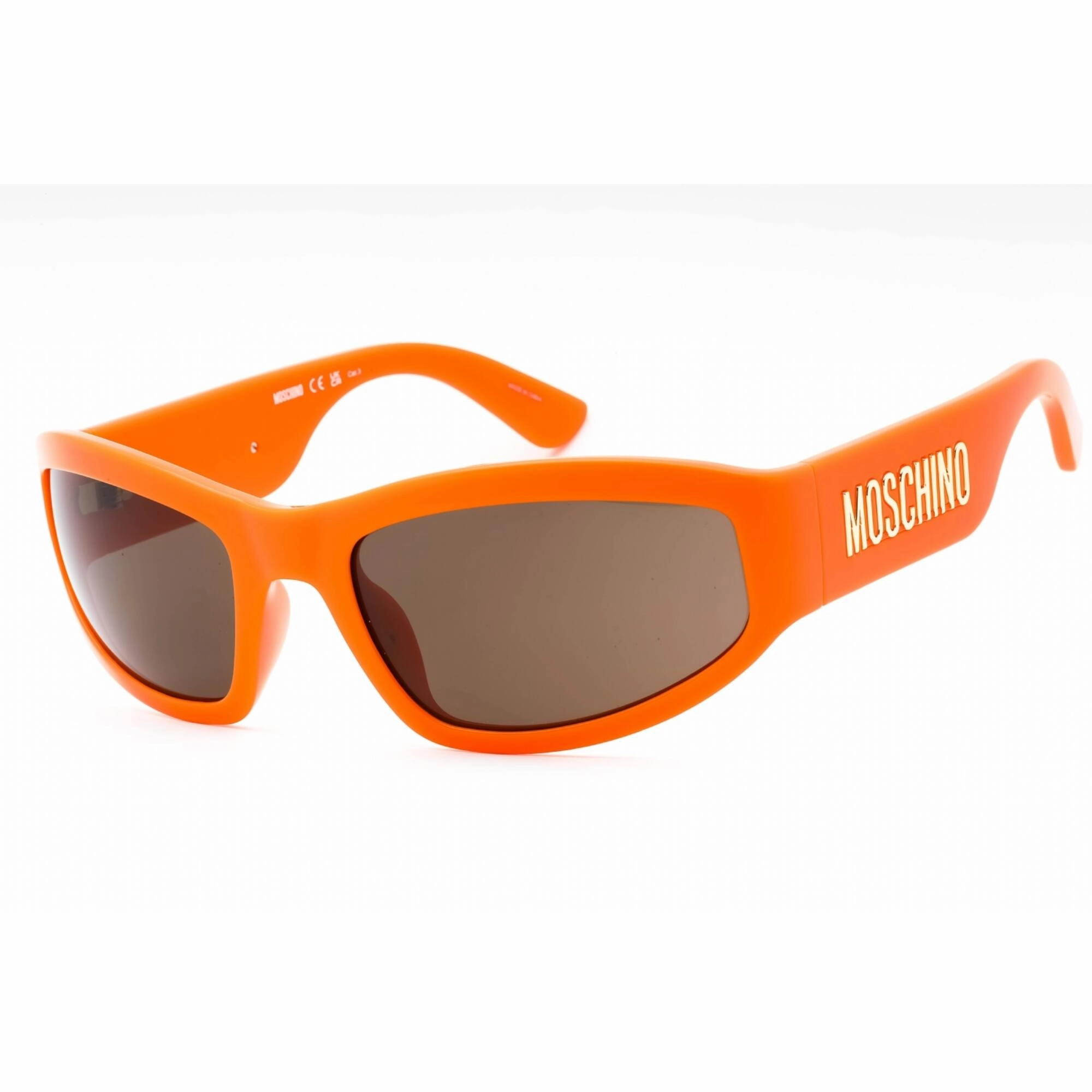 Moschino Men's Sunglasses - Orange Rectangular Shape Full Rim Frame | MOS164/S 0L7Q 70