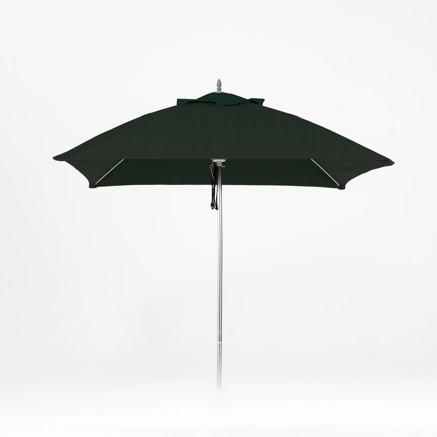 Oca 7.5' Square Outdoor Umbrella - Dark Grey/Brushed Aluminum