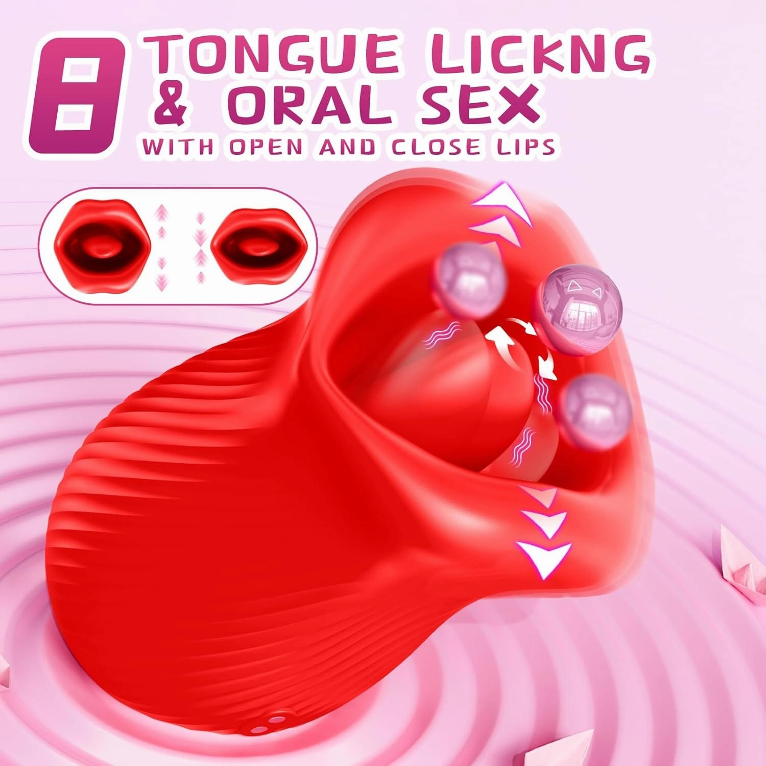 Omysky Rose Muncher - Mouth Biting Tongue Licker Clitoral Vibrator