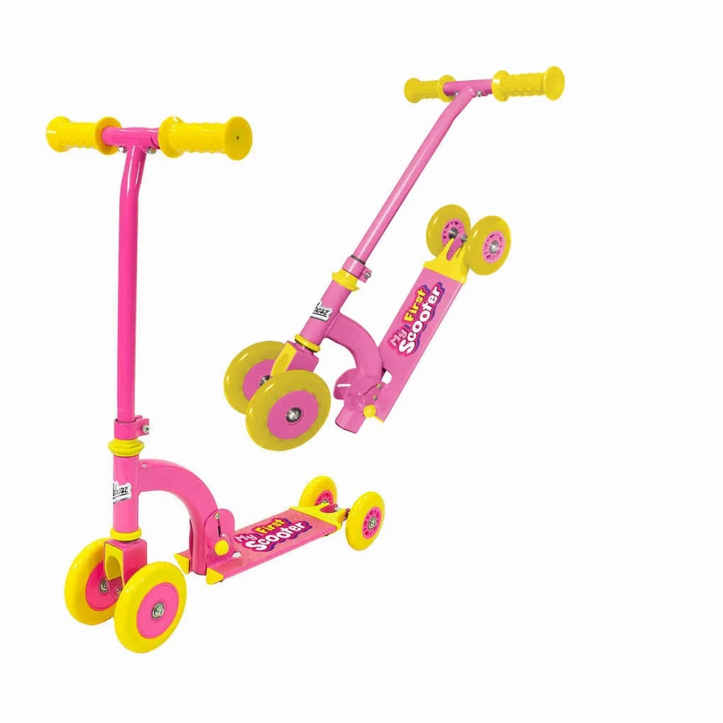 Ozbozz My First Scooter Folding - Pink (4 Wheels)
