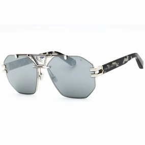 Philipp Plein Men's Sunglasses - Polished Palladium W/Colored Parts | SPP077V 523X
