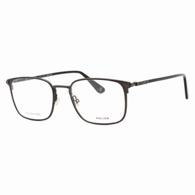 Police Men's Eyeglasses - Shiny Black W/Shiny Gunmetal Full Rim Frame | VPLE96 08GF