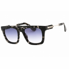 Police Men's Sunglasses - Black Grey Havana Acetate Square Full Rim | SPLF71 3KUY