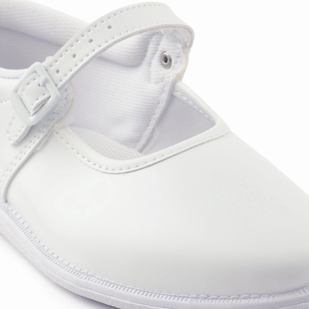 Prefect White Ballerina Dress School Shoes For Kids N.S/GIRL By Liberty