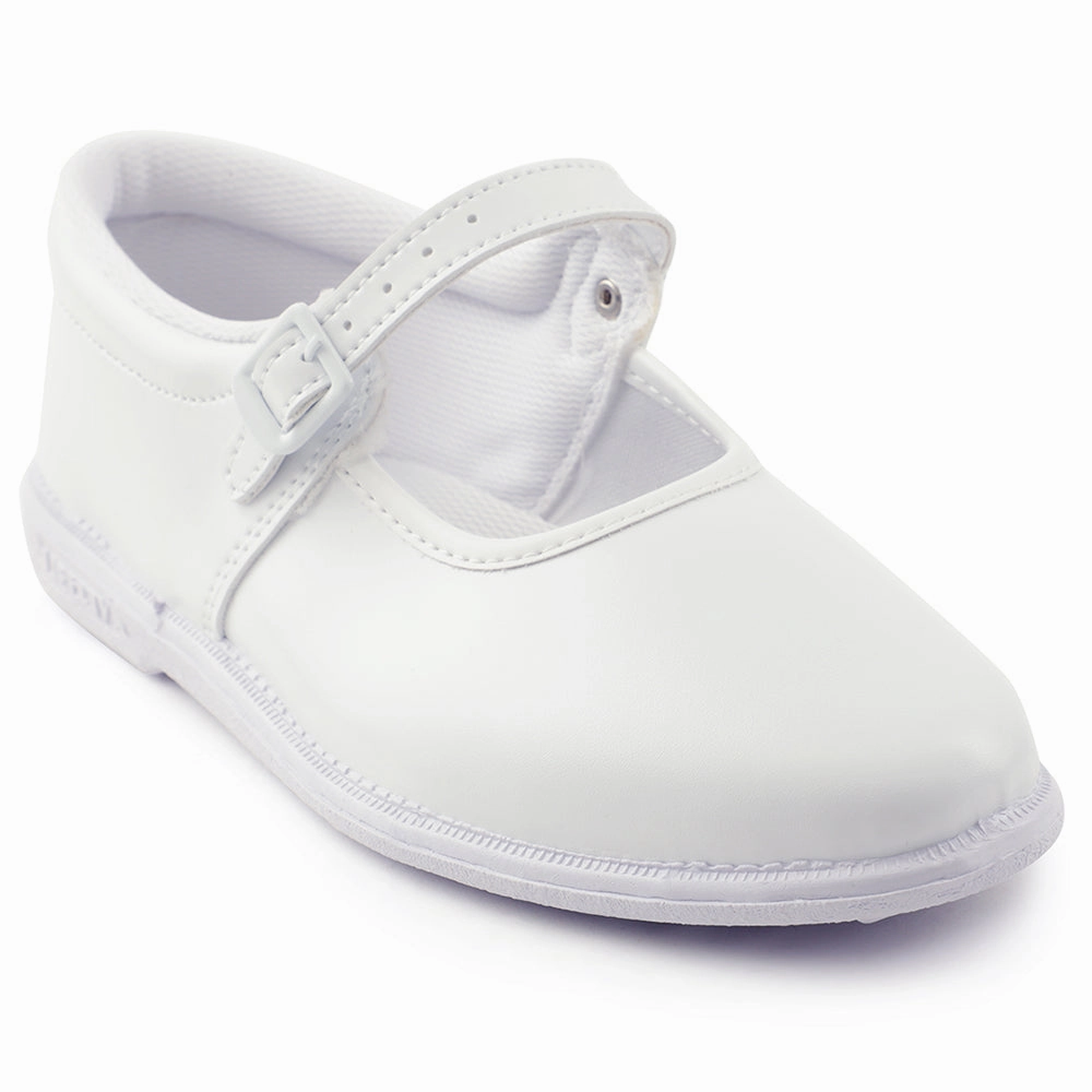 Prefect White Ballerina Dress School Shoes For Kids N.S/GIRL By Liberty
