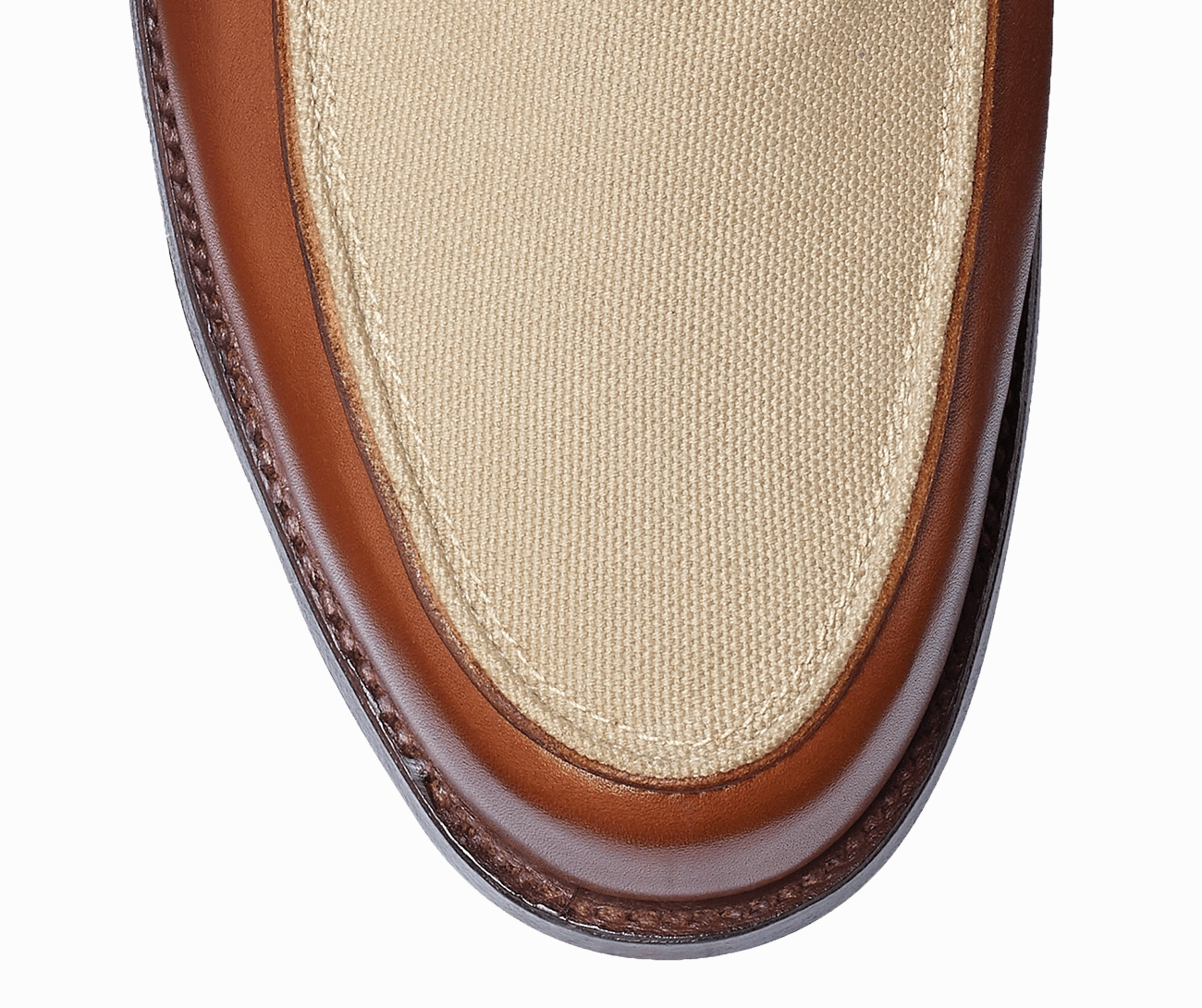Richmond 2 Tan Burnished Calf & Stone Canvas