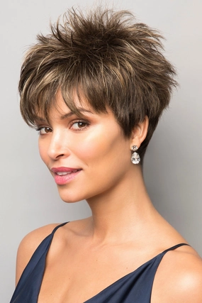 Sale - Noriko Wigs - Brady #1704 - Color: Mulberry Brown