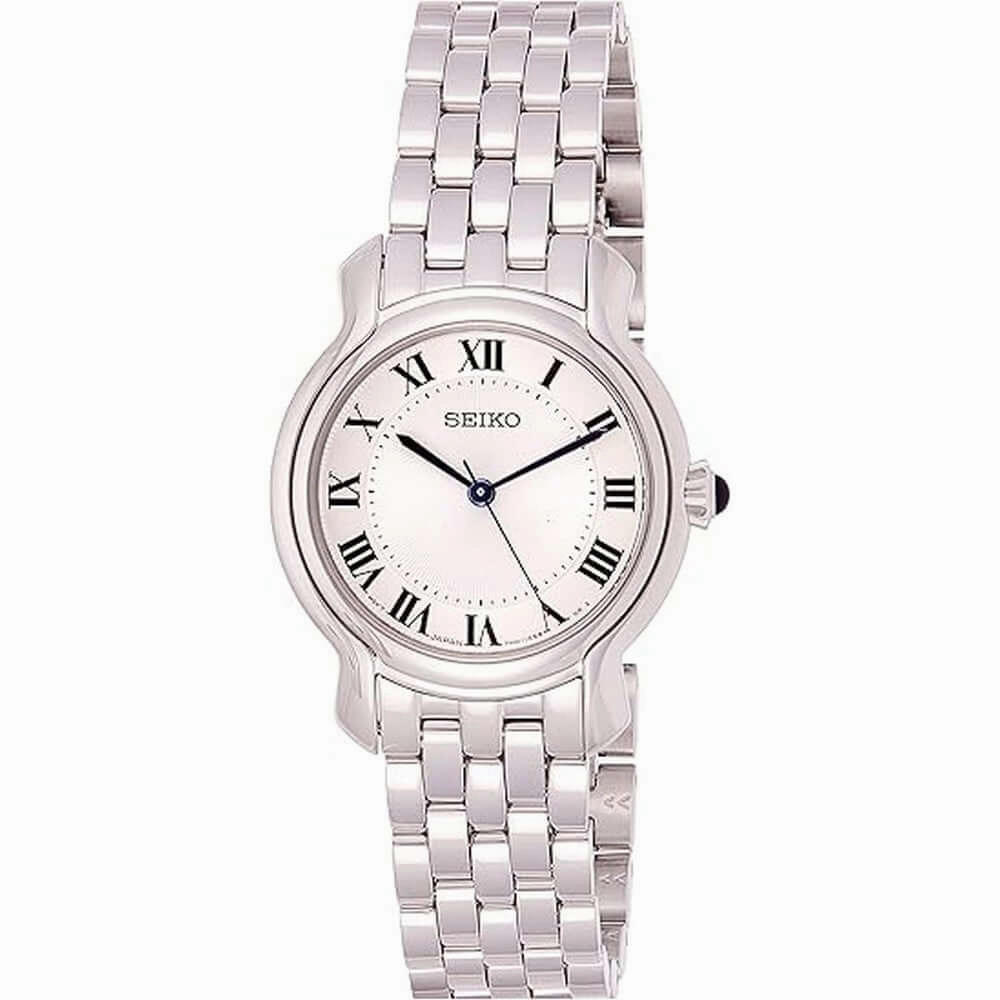 SEIKO SRZ519 Women's Watch - Elegant Stainless Steel with Swarovski Crystals