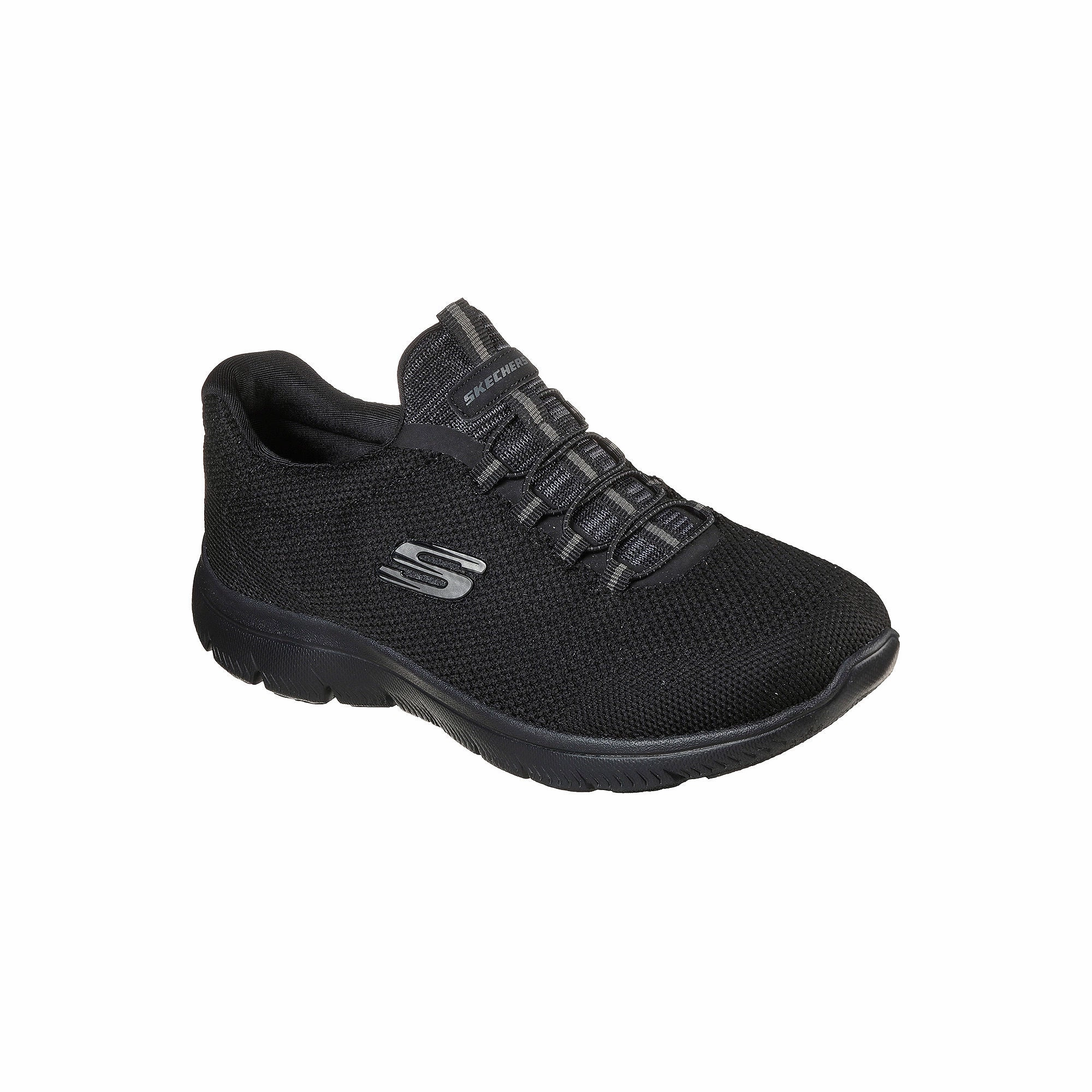 Skechers Womens Summits Cool Classic Walking Shoes - BLACK 8 MEDIUM