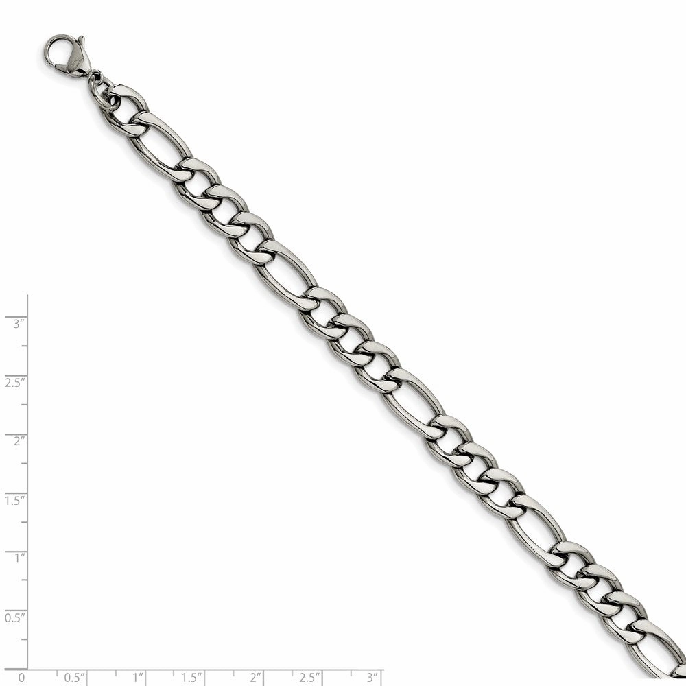 Stainless Steel 8.4mm 8in Figaro Chain | SRN682