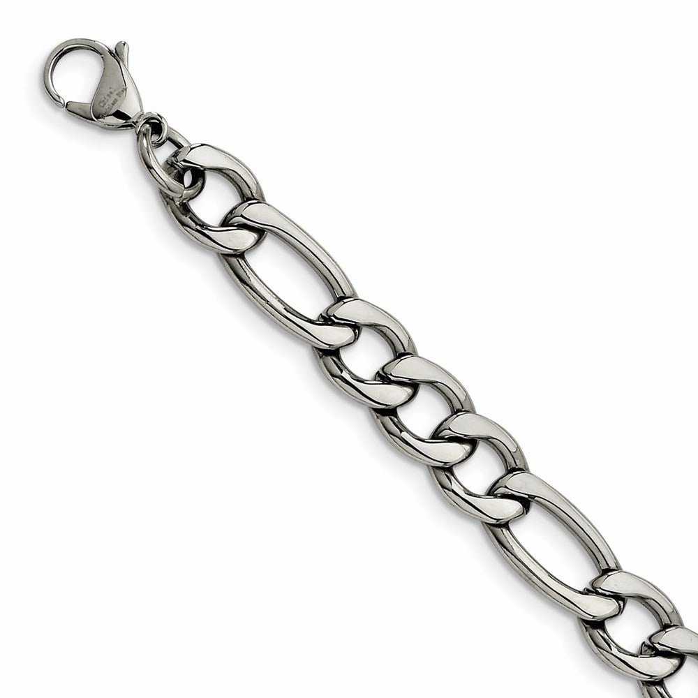 Stainless Steel 8.4mm 8in Figaro Chain | SRN682