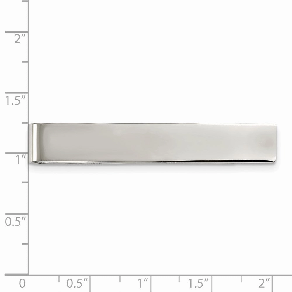 Stainless Steel Polished Tie Bar / Money Clip
