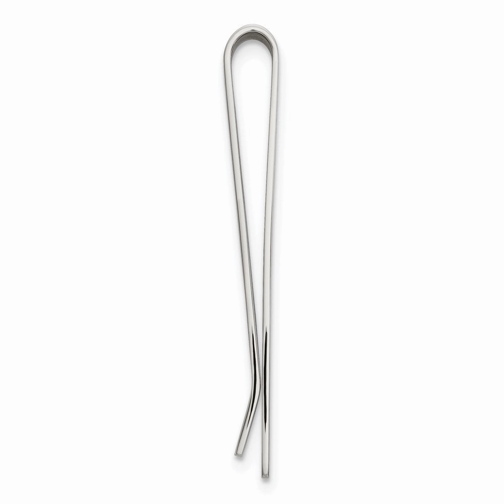 Stainless Steel Yellow IP-plated Tie Bar / Money Clip