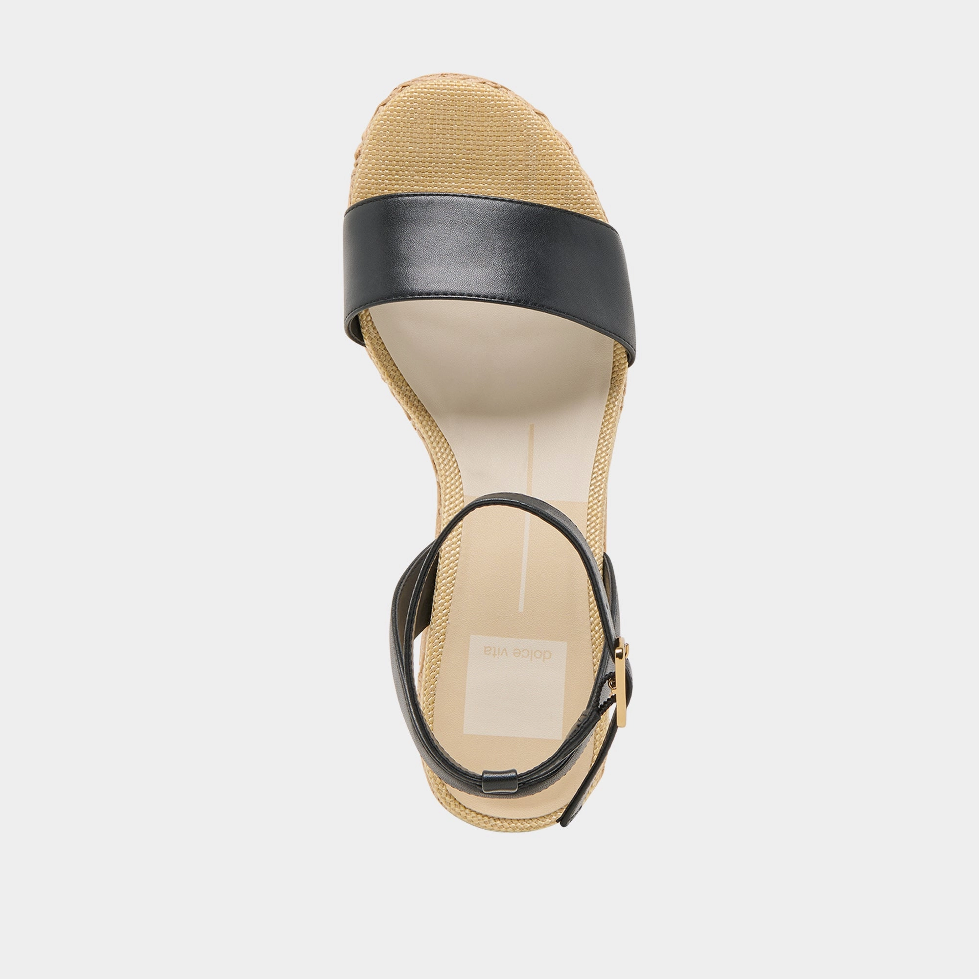 TALISA WEDGES BLACK LEATHER
