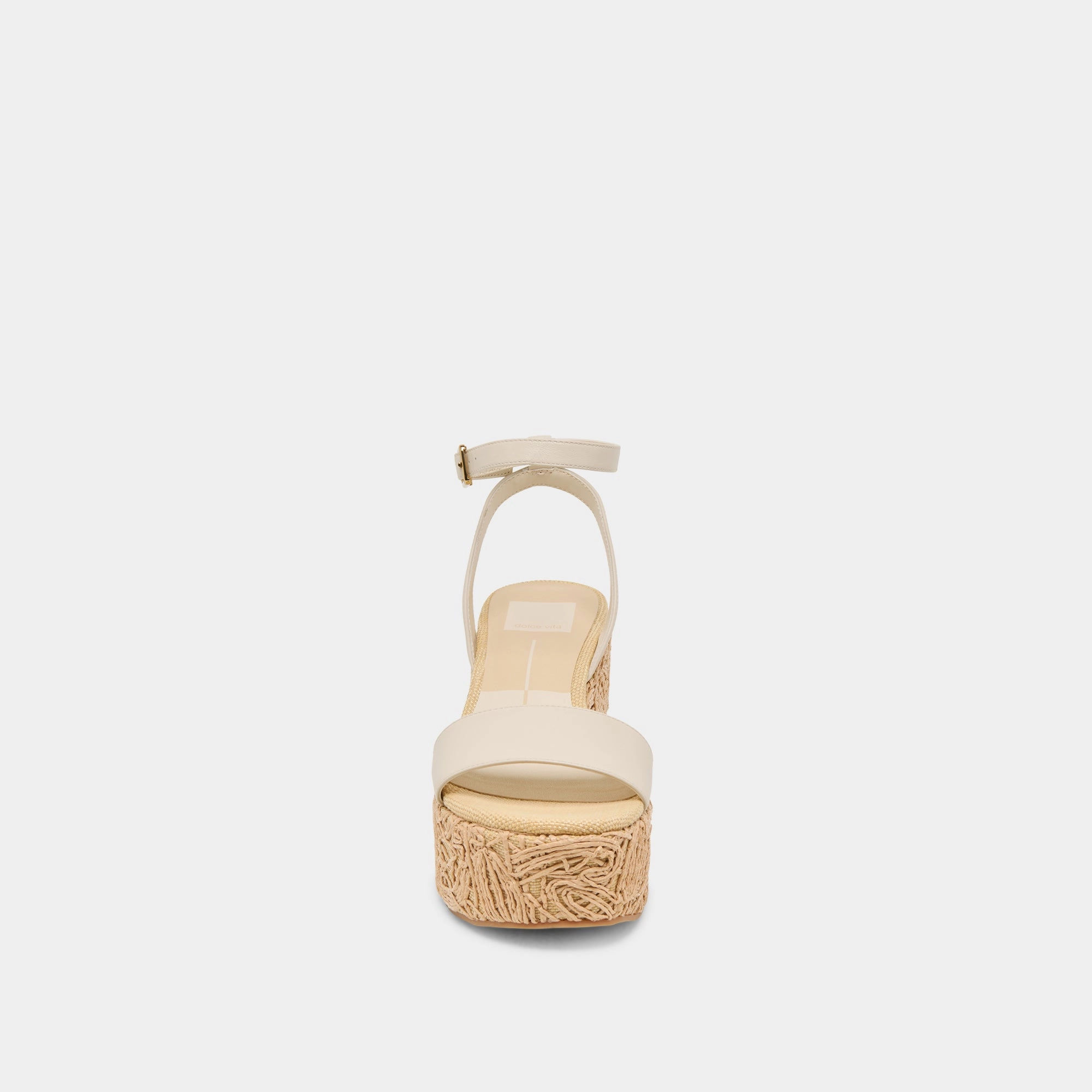 TALISA WEDGES IVORY LEATHER