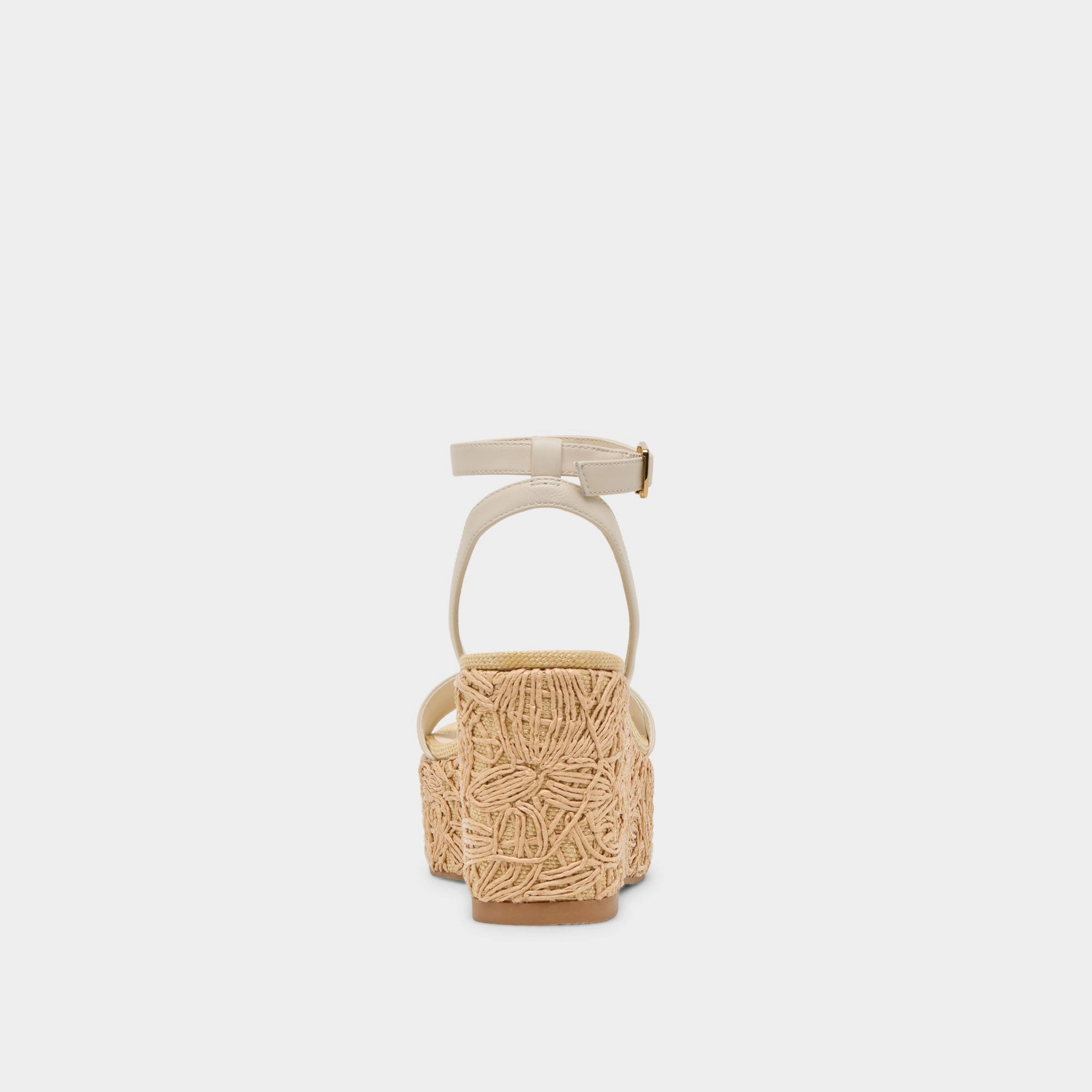TALISA WEDGES IVORY LEATHER