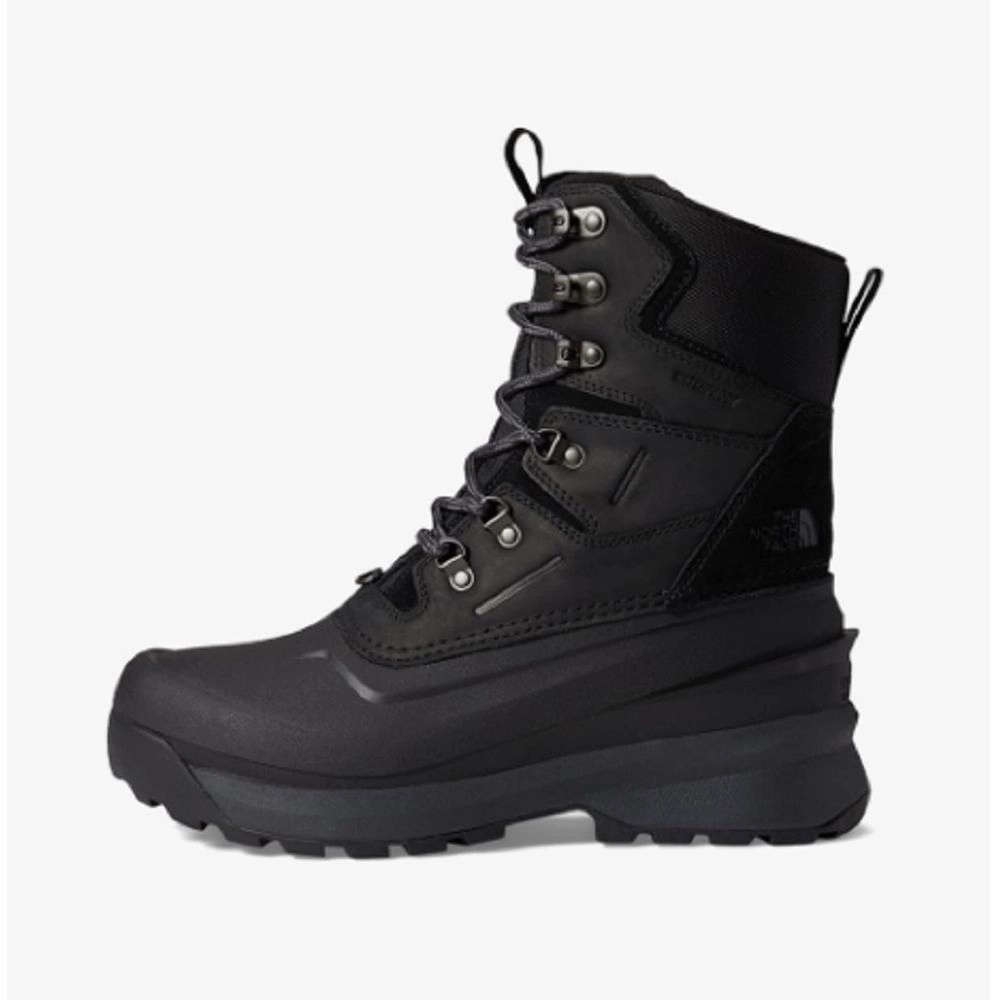 The North Face NF0A5LVZ Men's Chilkat V 400 Insulated Waterproof Snow Boots, Black/Asphalt Gray, 8 M