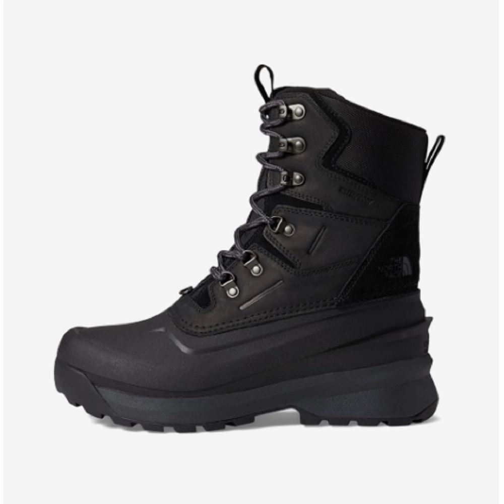 The North Face NF0A5LVZ Men's Chilkat V 400 Insulated Waterproof Snow Boots, Black/Asphalt Gray, 8 M