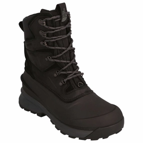 The North Face NF0A5LVZ Men's Chilkat V 400 Insulated Waterproof Snow Boots, Black/Asphalt Gray, 8 M