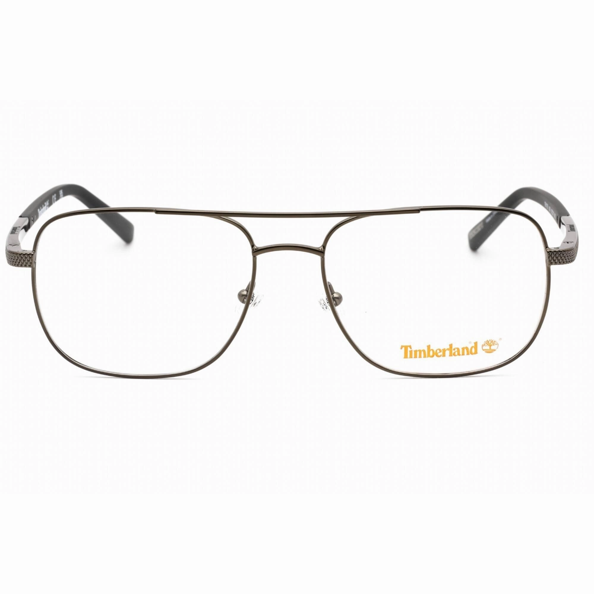 Timberland Men's Eyeglasses - Shiny Gunmetal Full Rim Aviator Shape Frame | TB1725 008