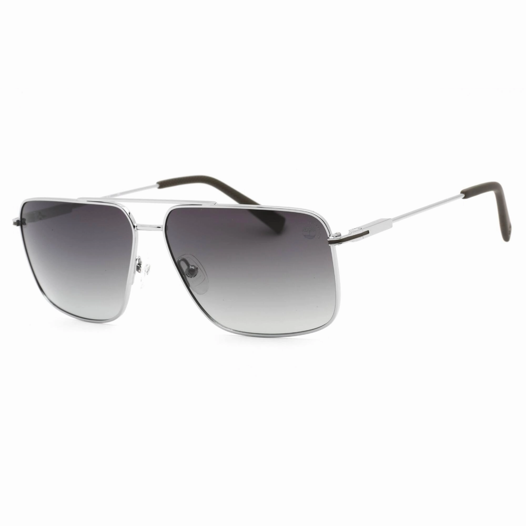 Timberland Men's Sunglasses - Full Rim Shiny Gunmetal Metal Rectangular | TB9292 08R