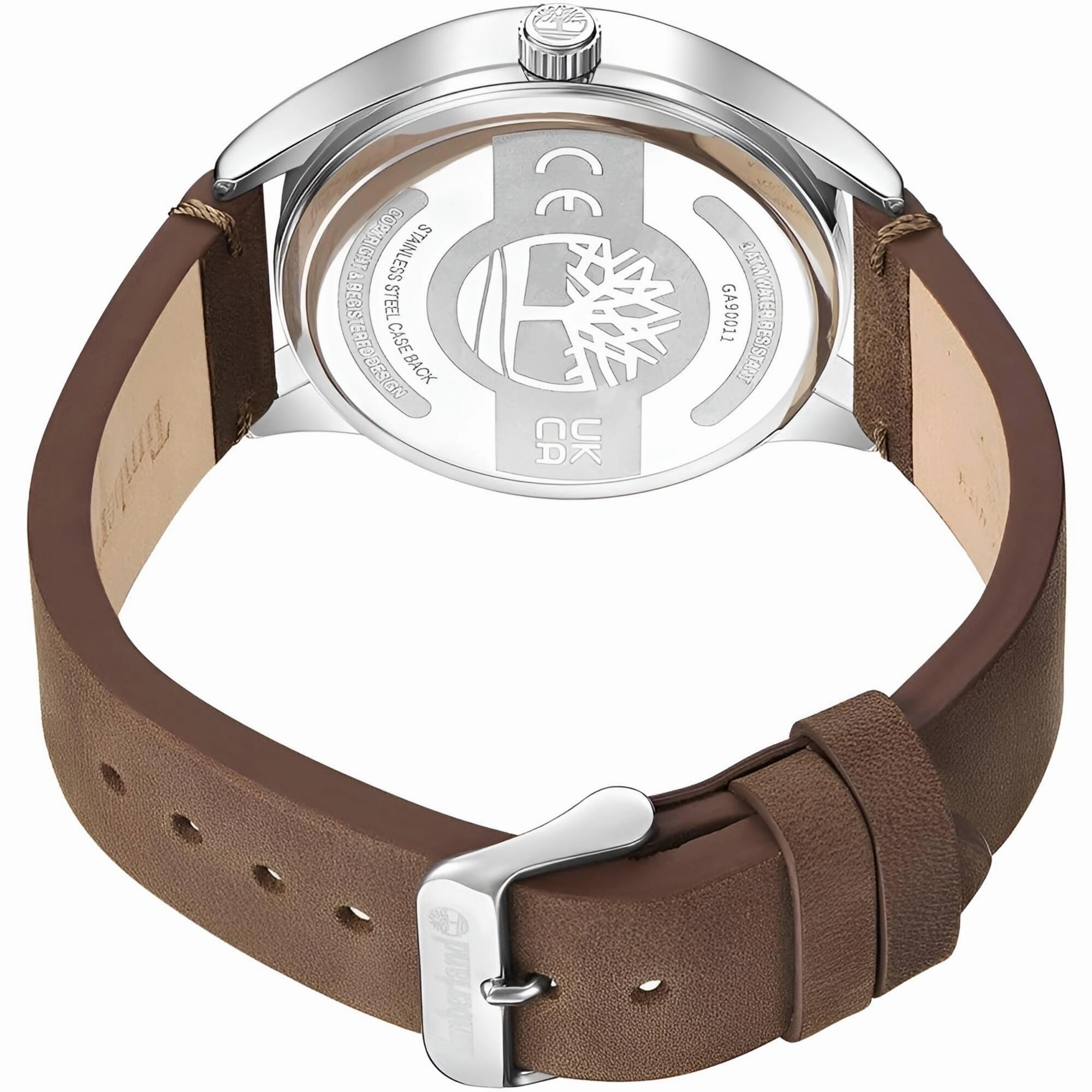 Timberland Men's Watch - Quartz Blue Dial Beige Genuine Leather Strap | TDWGA9001101