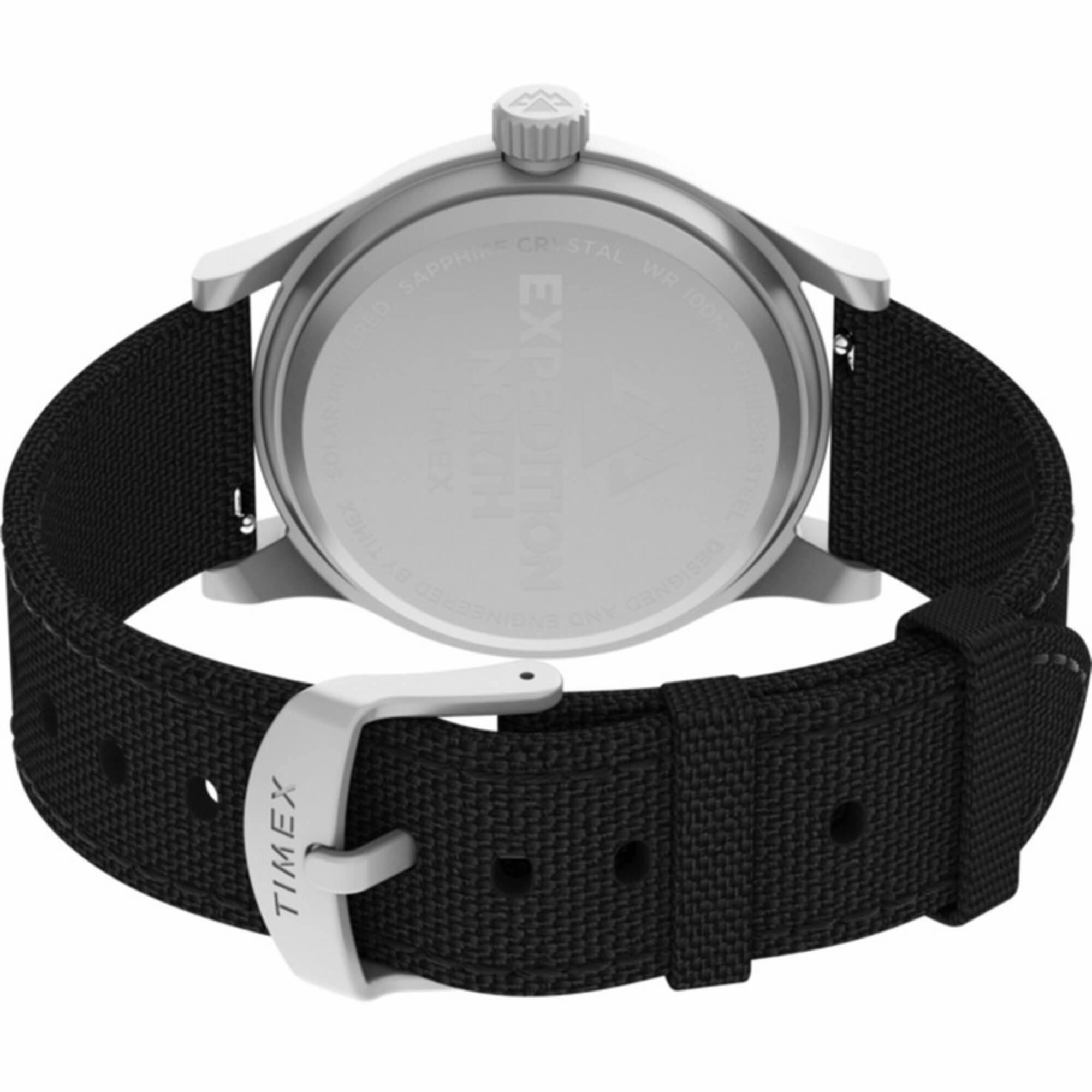 Timex Men's Watch - Expedition North Solar Quartz Black Fabric Strap | TW2V64500JR