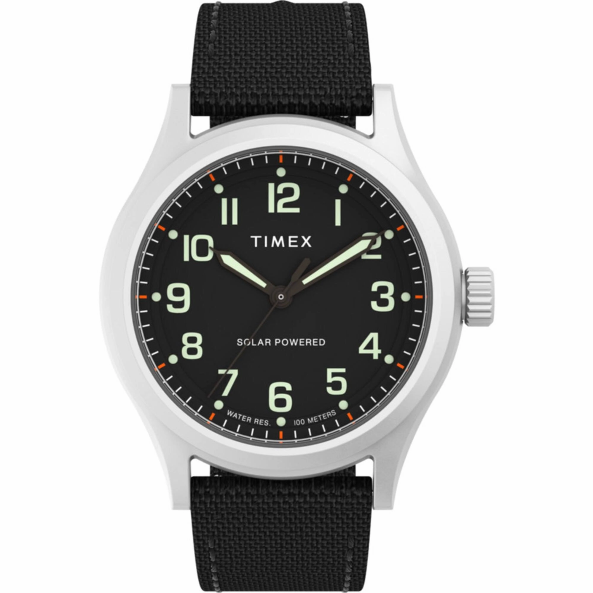 Timex Men's Watch - Expedition North Solar Quartz Black Fabric Strap | TW2V64500JR