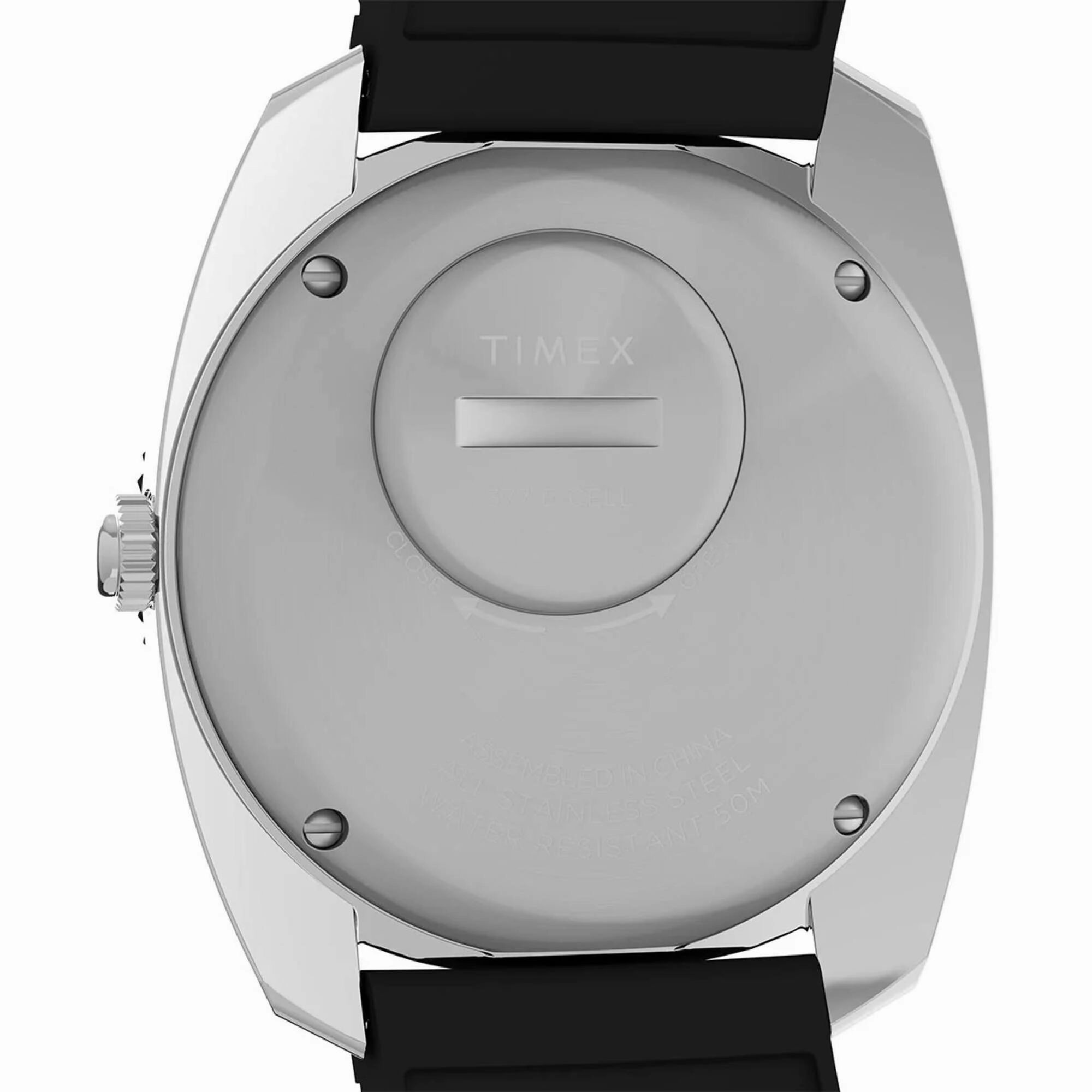 Timex Men's Watch - Q Timex Reissue Black Dial Synthetic Rubber Strap | TW2W22400ZV