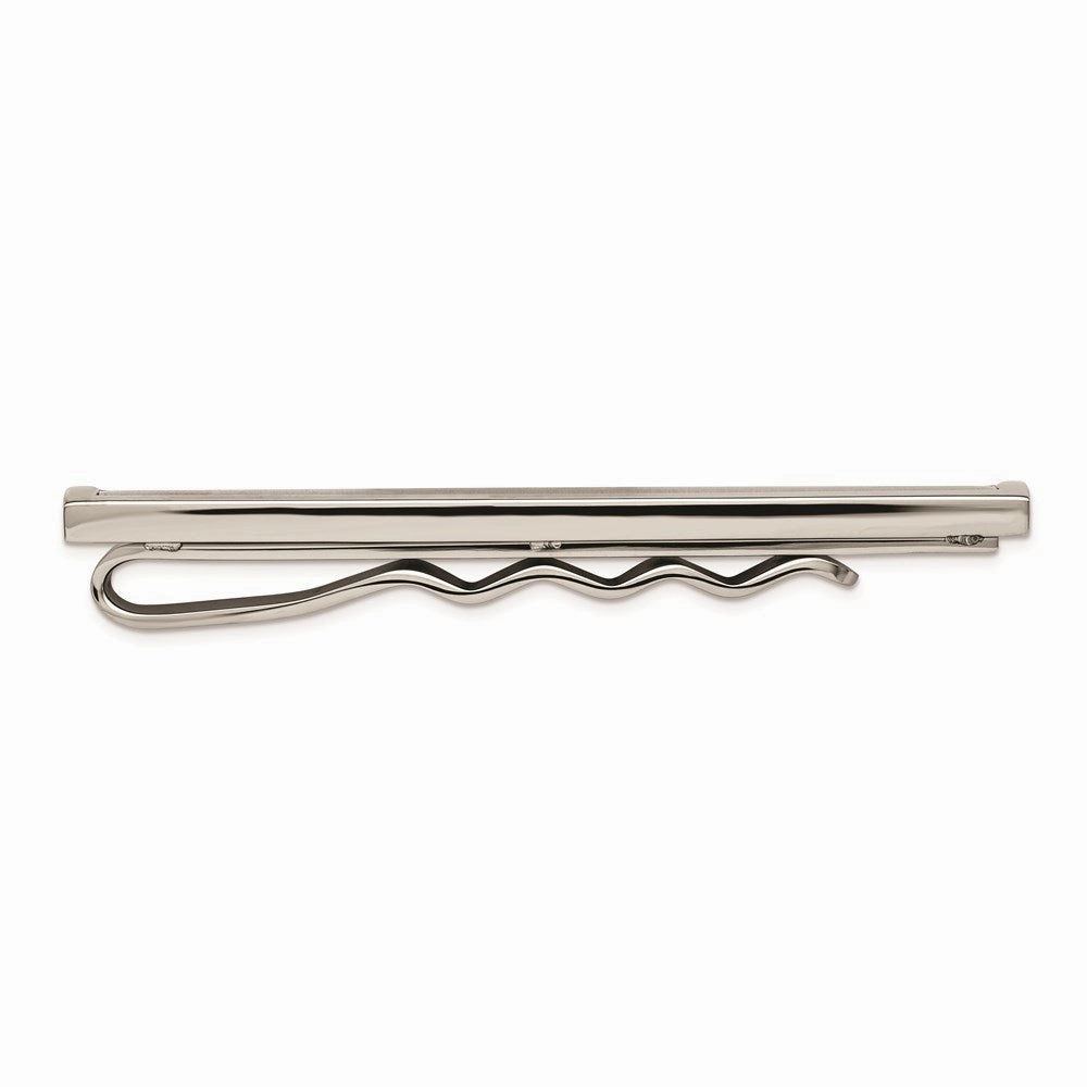 Titanium Brushed and Polished Tie Bar