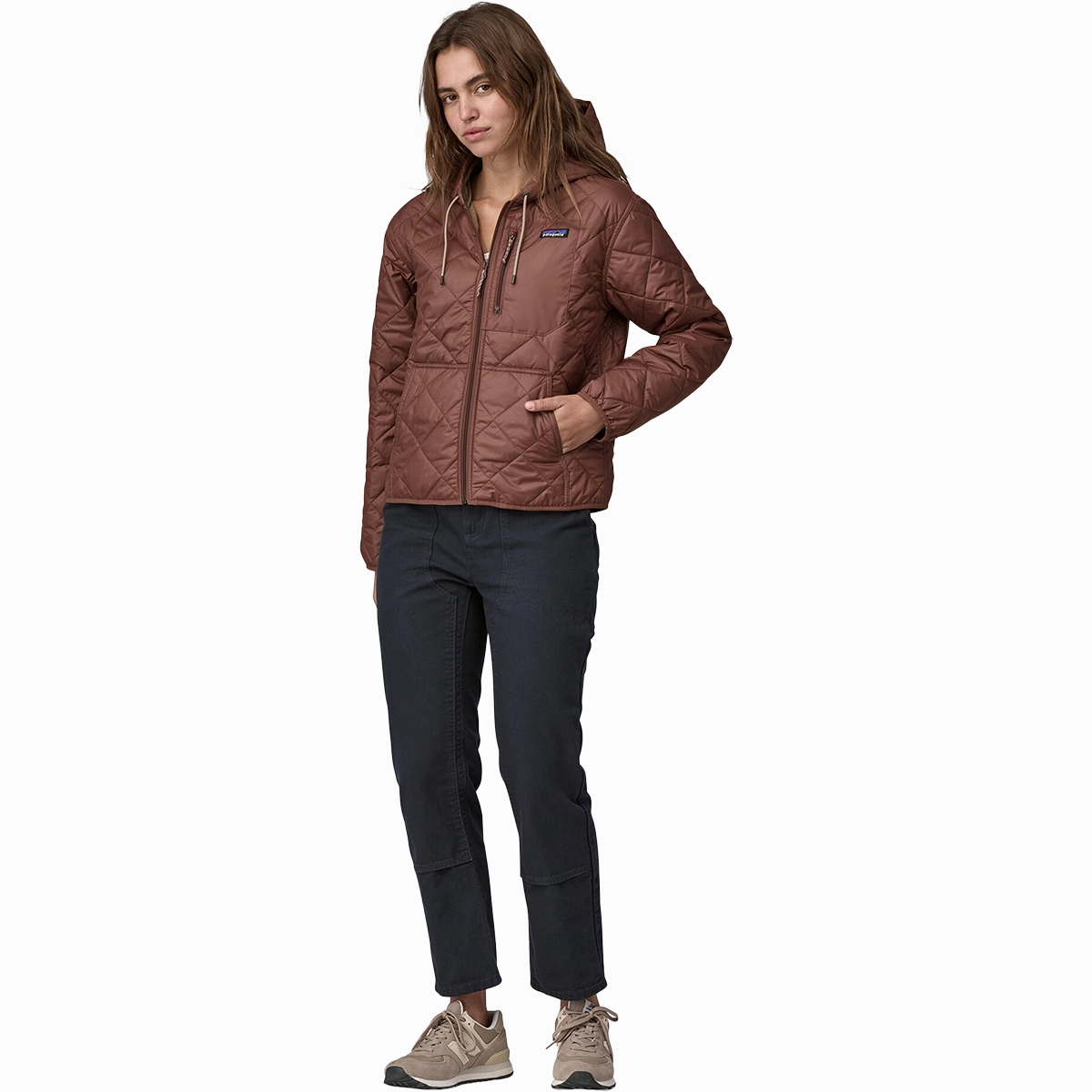 Women's Diamond Quilt Bomber Hoody