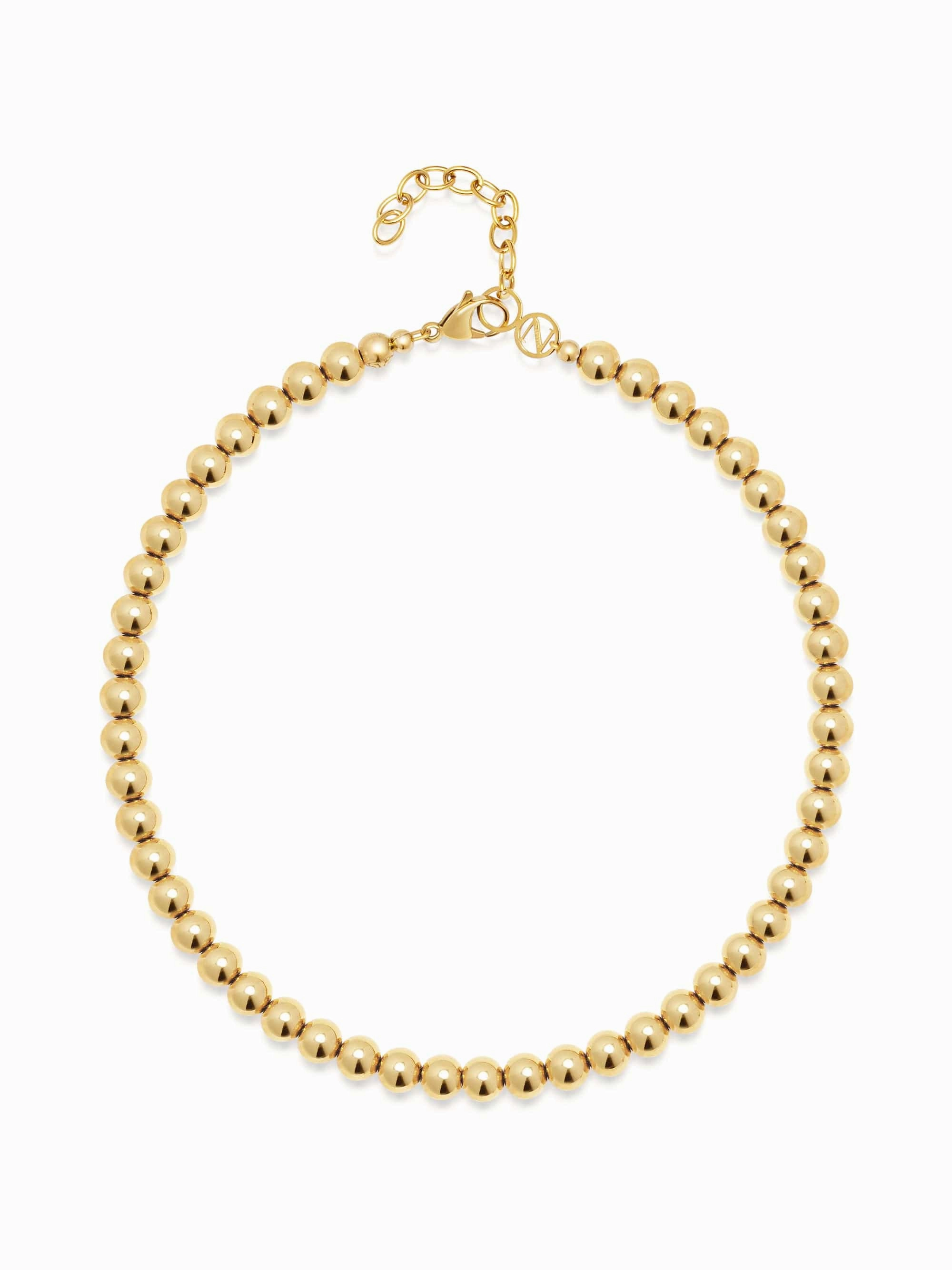 Women's Gold Glow Beaded Choker