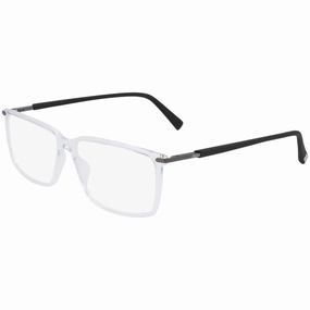 Zeiss Men's Eyeglasses - Demo Lens Crystal Clear Injected Square Full Rim | ZS20026 290